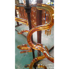 Foshan उच्च उत्पादन कांच के बने पदार्थ ग्लास फिटिंग PVD सजावटी वैक्यूम कोटिंग मशीन