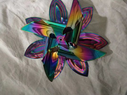 छोटे आकार की पीवीडी वैक्यूम कोटिंग मशीन/टाइटनियम रेनबो कलर वैक्यूम कोटिंग मशीन