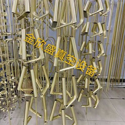 उच्च कठोरता घर्षण प्रतिरोधी कोटिंग और पूर्ण ऑटो नियंत्रण के साथ छोटा हार्डवेयर पीवीडी वैक्यूम कोटिंग मशीन