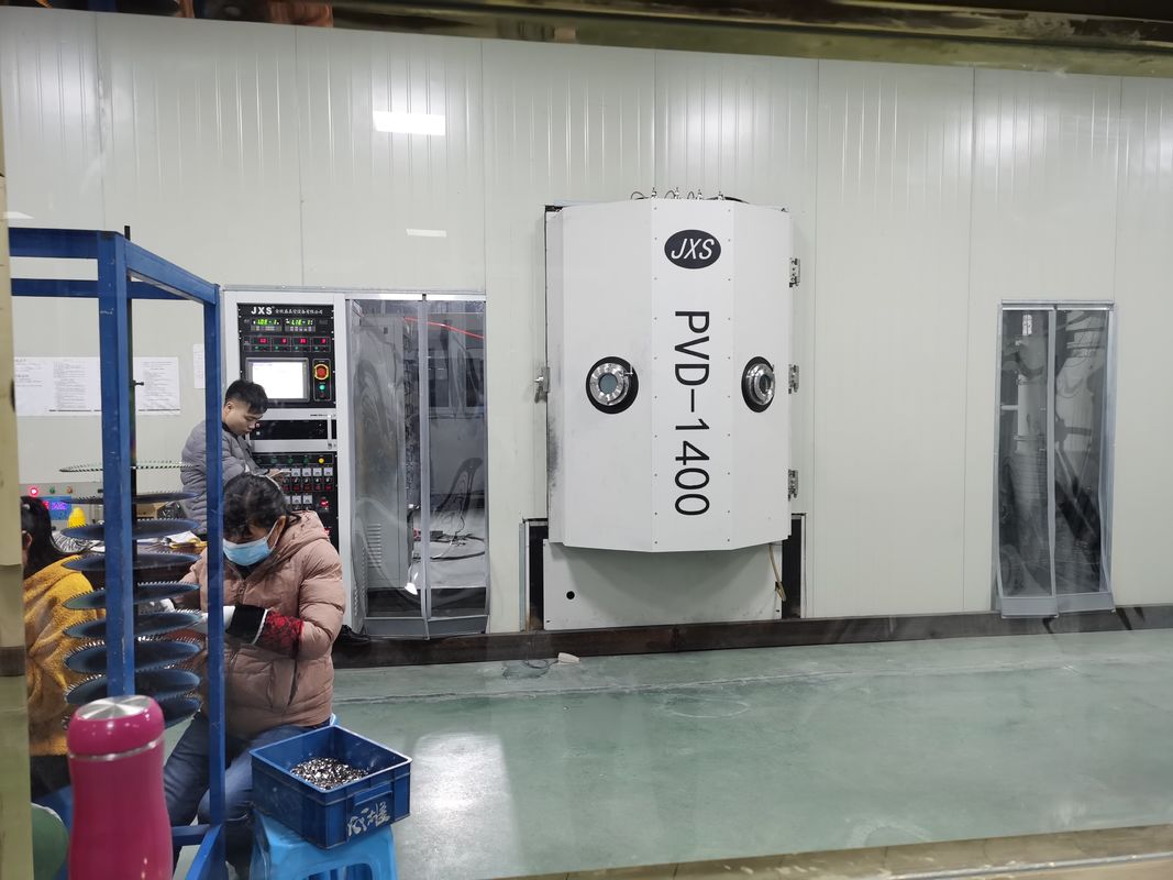 पीवीडी वैक्यूम कोटिंग मशीन मैग्नेट्रॉन स्पटरिंग टेक्नोलॉजी पीएलसी टच स्क्रीन कंट्रोल सेनेटरी वॉश बेसिन गोल्ड सिल्वर कोटिंग