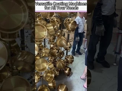 उच्च जमा करने की गति ग्लासवेयर ग्लास क्रिस्टल पीवीडी वैक्यूम कोटिंग मशीन सोने के रंग के लिए